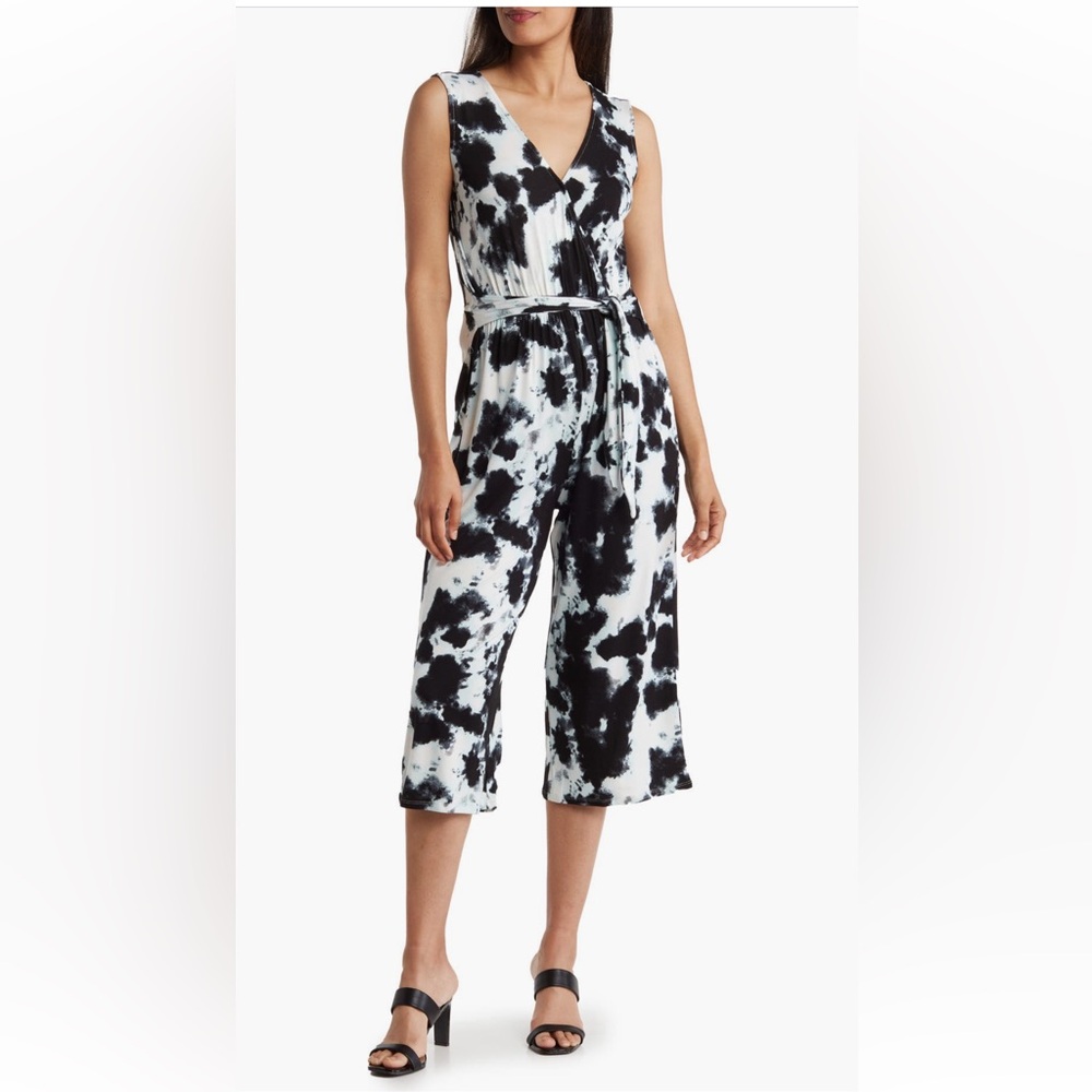 Bobeau Flowy Wide-Leg Jumpsuit XL
